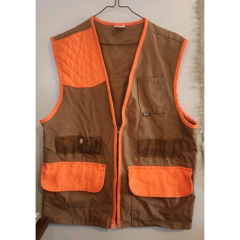 Vintage Walls Brown And‎ Orange Vest Insert Medium Made In USA